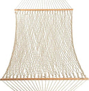Hatteras Hammocks Deluxe Antique Brown Oatmeal Heirloom Tweed DuraCord Rope Hammock – 13 ft. x 60 in., 2-Person, 450 lb Capacity, Cumaru Spreader Bar, Zinc-Plated Hardware – Handcrafted in The USA by GreenHaven Gardens