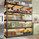 REIBII 48.2" W Garage Shelving, Storage Shelves Load 3000LBS, Adjustable Garage Shelving Heavy Duty for Pantry, Basement, Warehouse, 48.2" W X 71.9" H X 24" D, Black by CozyNest Decor