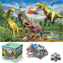Jumbo Floor Puzzle for Kids,48 Piece Volcano Dinosaur Large Jigsaw Puzzles, Fun Educational Toy for Toddlers Ages 3-5,Preschool Learning Gift for Boy Girl Ages 4-8 by TinyTreasures Baby Boutique