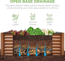 Best Choice Products 4x2x2ft Outdoor Metal Raised Garden Bed, Deep Root Planter Box for Vegetables, Flowers, Herbs, and Succulents w/ 119 Gallon Capacity - Wood Grain by GreenHaven Gardens