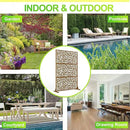 Outdoor Privacy Screen,72" H×47" W Metal Privacy Screen, Freestanding Privacy Fence Panels for Patio by GreenHaven Gardens