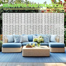 Outdoor Privacy Screen,72" H×47" W Metal Privacy Screen, Freestanding Privacy Fence Panels for Patio by GreenHaven Gardens