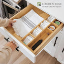 Premium Tea Bags and Coffee Pods Drawer Organizer – Small 9-Compartment Design with Removable Wall Inserts, Non-Slip Feet, 100% Sustainable Bamboo by CozyNest Decor