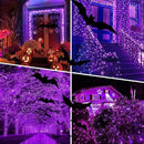 weillsnow Purple Christmas Lights, 200 LED 66Ft Plug in Waterproof Christmas String Lights, 8 Modes with Memory for Outdoor Indoor Garden Tree Patio Christmas Decorations (66FT, Purple) by GreenHaven Gardens