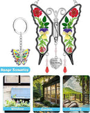 KY&BOSAM Butterfly Suncatcher Gifts for Mom for Windows Hangings I Love You Mom Pressed Flower Between Wings Glass Metal Engraved Charm Birthday Gifts for Women Mom Mother's Day Valentine's Christmas by GreenHaven Gardens