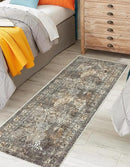 Keen Home Design 2x12 Rug - Machine Washable Runner Rug with Non-Slip Backing, Ideal for Hallway, Entryway, Kitchen, Laundry Room - Vintage, Easy Clean, Durable, Low Pile - (2'6" x 12') by CozyNest Decor