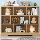 Book Shelf, 10 Cubes Storage Organizer, 3-Tier Open Shelf Wooden Bookcase, Freestanding Wooden Bookshelf Cube Shelf for Bedroom, Living Room by CozyNest Decor