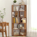6-Tier L-Shaped Corner Bookshelf with Anti-Tip Safety Kit