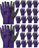 Nuogo 24 Pairs Gardening Gloves for Men Women Rubber Coated Landscaping Work Gloves Safety Work Construction by GreenHaven Gardens