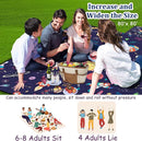 Extra Large Picnic Blanket Waterproof,80"x 80"Foldable Machine Washable Beach Blanket,Outdoor Blanket for 6-8 Adults,Suitable for Indoor Crawling,Park Beach,Camping,Hiking,Family Travel(Starry sky) by TinyTreasures Baby Boutique