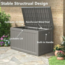 KAMABOKO 230 Gallon Outdoor Storage Box, Resin Deck Boxes Indoor and outdoor, Waterproof Storage Box Lockable Lid for Garden Tools, Package Delivery, Patio Cushions, Grey by GreenHaven Gardens
