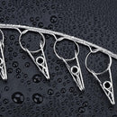 Toplife Clothes Hanger with 10 Clips, Stainless Steel, Windproof, for Drying Socks, Bras, Underwears, Baby Clothes, Hats, Scarfs, Towels, Pants and Gloves, Set of 4 by TinyTreasures Baby Boutique