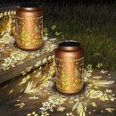 Outdoor Solar Waterproof Lantern Bee Garden Decorative Lights Hanging Solar Lights for Patio, Balcony, Backyard, Porch as Gift for Mom and Grandma (Hummingbird Flowers) by GreenHaven Gardens