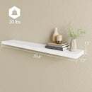 BAMEOS Floating Shelves,40 in W x 8in D Wall Mounted Wooden Shelves with Invisible Brackets Set of 2, Hanging Wall Shelves Decoration for Bedroom, Bathroom, Living Room and Kitchen by CozyNest Decor