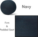 BIRDROCK HOME Outdoor Pouf Ottoman | Hand Woven Waterproof Foot Stool with Bead Bag Filling | Boho Foot Rest for Patio, Living Room, Porch & Outdoor Seating | Lightweight, Soft Stuffed Chair | Navy by CozyNest Decor