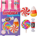 BioSwiss Bandages, Sweet Candies Shaped Self Adhesive Bandage, Latex Free Sterile Wound Care, Fun First Aid Kit Supplies for Kids and Adults, 24 Count by TinyTreasures Baby Boutique