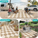 HEBE Outdoor Rug Waterproof 8x10, Plastic Straw Rug Camping Rug, Reversible Outdoor Patio Rugs RV Mat Clearance, Indoor Outside Floor Carpet for Porch,Deck,Camper,Balcony,Backyard by GreenHaven Gardens