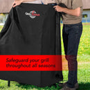 Heavy Duty Smoker Cover for Outdoor Griddle, 40 Inch – Waterproof, Weather Resistant, UV & Fade Resistant with Adjustable Straps – BBQ Cover for Flat Grill, Black by GreenHaven Gardens