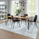 LIVEBOX Washable Area Rug 9x12 Rugs for Living Room Bedroom, Non-Slip Boho Neutral Carpet for Dining Room Office, Low-Pile Farmhouse Soft Carpets for Kids Nursery Room Playroom, Grey by TinyTreasures Baby Boutique