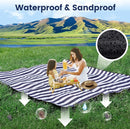 sapsisel 80”x 80” Picnic Blanket Extra Large, Waterproof and Foldable Beach Blanket, 3-Layer Outdoor Blanket for 6 to 8 Adults, for Camping, Park, Beach, Grass, Indoors… by TinyTreasures Baby Boutique