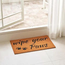 KANKUN Coco Coir Door Mat with Heavy Duty Backing, Welcome Doormat (17" x 30"), Doormat Entrance (Wipe Your Paws) by CozyNest Decor