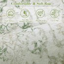 Green Small Area Rug 2x3 Throw Rug for Entryway Bathroom Kitchen, Non-Slip Low-Pile Washable Distressed Modern Boho Floor Carpet for Laundry Room, Indoor Washstand Vanity Front Mat 24x36 Inch by TinyTreasures Baby Boutique