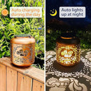 2 Pack Squirrel Solar Lanterns Outdoor Waterproof Hanging Solar Lights Squirrel Gifts for Women Men Metal Decorative LED Lanterns for Yard, Patio, Lawn, Tabletop, Pathway, Landscape, Garden Decor by GreenHaven Gardens