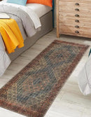 Keen Home Design 2x10 Rug - Machine Washable Runner Rug with Non-Slip Backing, Ideal for Hallway, Entryway, Kitchen, Laundry Room - Vintage, Easy Clean, Durable, Low Pile - (2'6" x 10') by CozyNest Decor