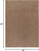 CAMILSON Outdoor Rug 6x9 Modern Area Rugs for Indoor and Outdoor Patios and Porches - Waterproof, Washable, Non-Shedding, Easy-to-Clean Outside Carpet (6 x 9, Solid - Jute) by CozyNest Decor