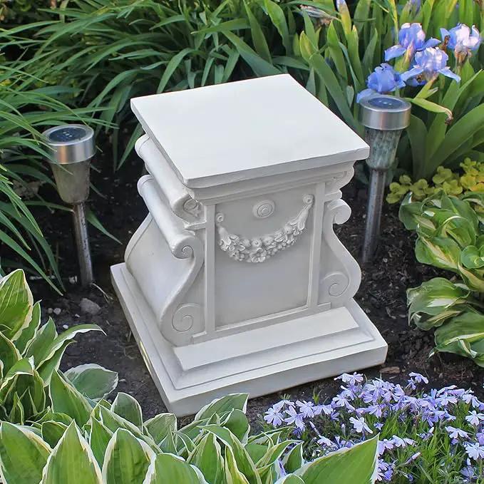 Design Toscano NG314105 Statuary Garden Base Riser, Medium, Classic Plinth, photo 2 of 7