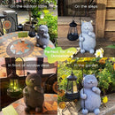 BIRD'S CRADLE Blissful Cat Solar Garden Statue - Outdoor Art Decor, Cat Lovers Themed Gift, Unique Patio, Balcony, Yard, Birthday, Housewarming Gardening Figurine Gifts for Mom, Grandma, Wife, Women by GreenHaven Gardens