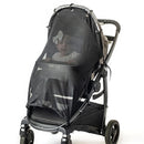 Stroller Sun Shade - Universal UV Protection Cover for Strollers Sunshade with See Through, Clip-On Sun Blocker, Sun Shield for Baby, Breathable Adjustable Fit, Full Coverage, XL Black by TinyTreasures Baby Boutique