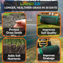LANDZIE Lawn & Garden Spreaders - 36 Inch Heavy Duty Metal Mesh Basket Push/Tow Spreader - Compost, Peat Moss, Top Soil, Mulch - Durable Lightweight Multi-Purpose Yard Care Equipment - Manure Spreader by GreenHaven Gardens