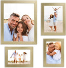 Sheffield Home 4 Piece Gallery Wall Frame Set, 8x10 Inch, 5x7 Inch, and 4x6 Inch, Gold by CozyNest Decor