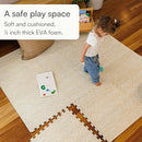Baby Play Mat for Floor – 6x8ft Beige | Soft Non Toxic Premium EVA Foam Tiles for Tummy Time, Crawling & Playroom – Waterproof Interlocking Floor Mat for Babies & Toddlers by Lillefolk (12 Tiles) by TinyTreasures Baby Boutique