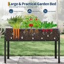 Galvanized Raised Garden Bed with Legs - 50×32×17In Metal Planter Box for Vegetables, Outdoor Raised Garden Beds Gardening, Durable Planter Raised Beds, Sturdy Planters for Outdoor Plants (Black) by GreenHaven Gardens