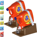 TidyFriend Laundry Detergent Holder Stand Organizer with Drip Tray, 2 Pack Laundry Soap Holder with Non-Slip Rubber Feet for Washing Space Organization, Angled Downward Slope for Easy Pouring (Brown) by CozyNest Decor