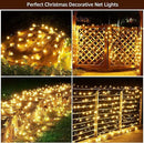 Led Christmas Net Lights Outdoor Christmas Decorations 120Led 6Ftx4Ft Connectable Waterptoof Mesh Net Lights for Trees Bushes Wedding Garden Outdoor Christmas Decorations WarmWhite by GreenHaven Gardens