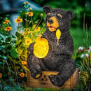 GIGALUMI Solar Garden Statues Outdoor Gifts for Women, Mom, Grandma, Cute Bear Figurine Christmas Housewarming Birthday Gifts, Garden Statues Decoration for Outside Yard, Patio, Balcony, Lawn, Pond by GreenHaven Gardens