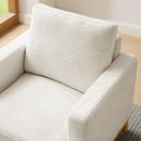 Oversized Accent Chair, Mid Century Modern Upholstered Armchair for Living Room, Comfy Chair for Bedroom Reading Chair, Single Sofa for Small Space with Rubberwood Base by CozyNest Decor