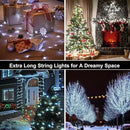 164Ft 500 LED White Christmas Lights, Waterproof 8 Twinkle with Memory Functions Christmas Tree Lights for Indoor Outdoor Christmas Tree Garden Decoration (164FT, White) by GreenHaven Gardens