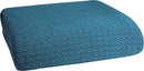 Elvana Home 100% Cotton Bed Blanket, Breathable Bed Blanket Twin Size, Cotton Thermal Blankets Twin, Perfect for Layering Any Bed for All Season, Teal Green by CozyNest Decor