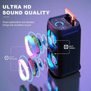 JYX Karaoke Machine with 2 Wireless Microphones for Adults, 8" Big Bluetooth Party Speaker with 500W Peak Power, PA System with LED Disco Light, Rolling Wheels and Trolley, Perfect for Outdoor Home by TinyTreasures Baby Boutique