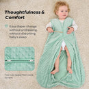 JELLYMONI Fleece Baby Sleep Sack 12-24 Months, 1.5 Tog Warm Winter Baby Wearable Blanket with Plush Dots and 2-Way Zipper, Cotton Toddler Sleep Sack by TinyTreasures Baby Boutique