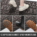 Yimobra Welcome Mat Outdoor, 36x24 Waterproof Door Mat Outside Entrance, All-Weather Non Slip Front Door Mat, Low-Profile Entryway Mat Indoor, Porch and Patio, Brown by CozyNest Decor