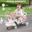 Kids Electric Ride On Car 12V - Electric Wiggle Car with Rechargeable Battery, LED Lights & Music,Anti-Rollover for Boys Girls Ages 3-8, Indoor/Outdoor Toy Vehicle up to 150 lbs by TinyTreasures Baby Boutique