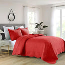 MarCielo 3-Piece Christmas Quilt 100% Cotton Oversized Bedspread Lightweight Coverlet Embroidery Christmas Tree Pattern Bedding Set (TC Red, Oversized King (118"x106")) by CozyNest Decor