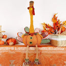 winemana Thanksgiving Decoration 31.5" x 18.5" Plush Turkey with Stretchable Head, Handmade Stuffed Sitting Turkeys Fall Decorations for Indoor Home Tabletop Party Autumn Decor (Cock) by CozyNest Decor
