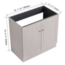 Modern Freestanding Bathroom Vanity With Soft Close Cabinet Doors by Unique Piece Furniture
