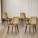 Modern Dining Chair With Carbon Steel Legs by Unique Piece Furniture